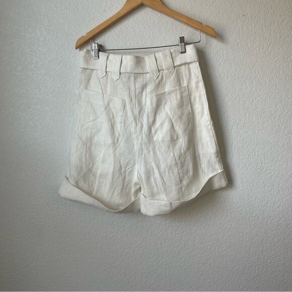 Farm Rio Off-White Tailored Shorts - Picture 4 of 7